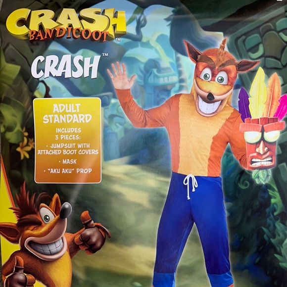 Activision Other Crash Bandicoot Adult Costume New Poshmark